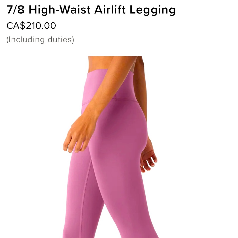 Brand new : 7/8 High-Waist airbrush Legging
